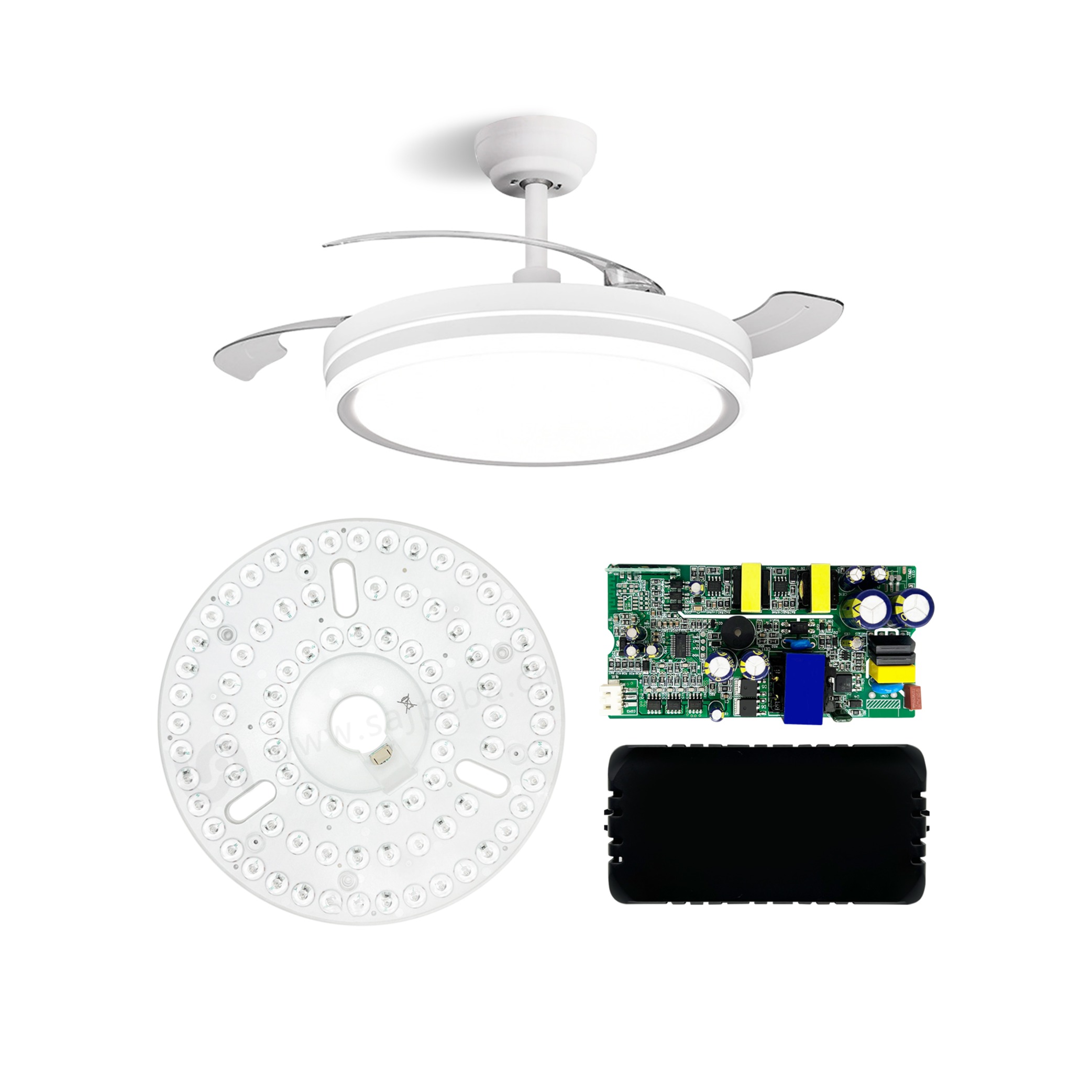 高端定制无刷变频风扇灯PCBA控制板