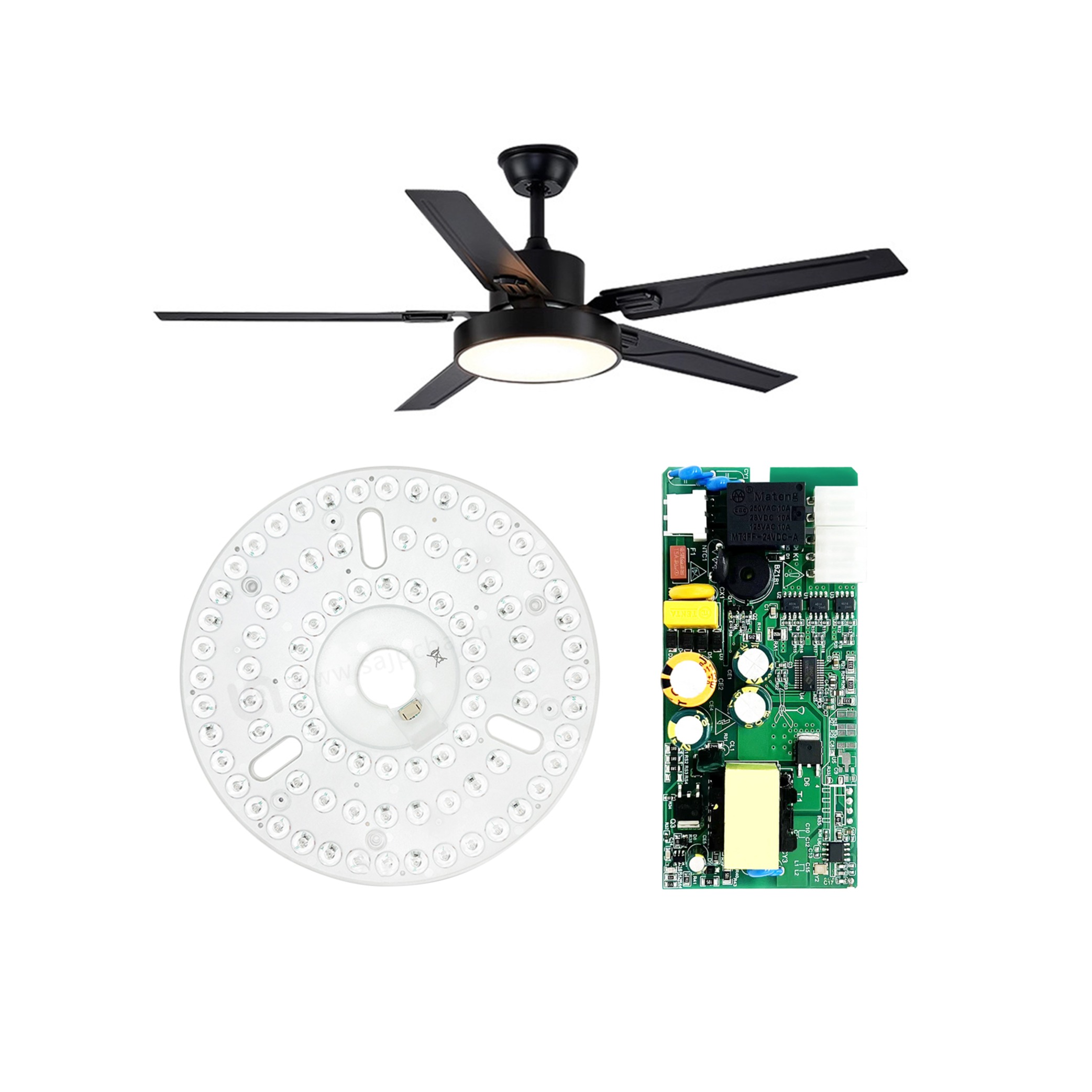 开关型调光调色风扇灯PCBA控制板定制